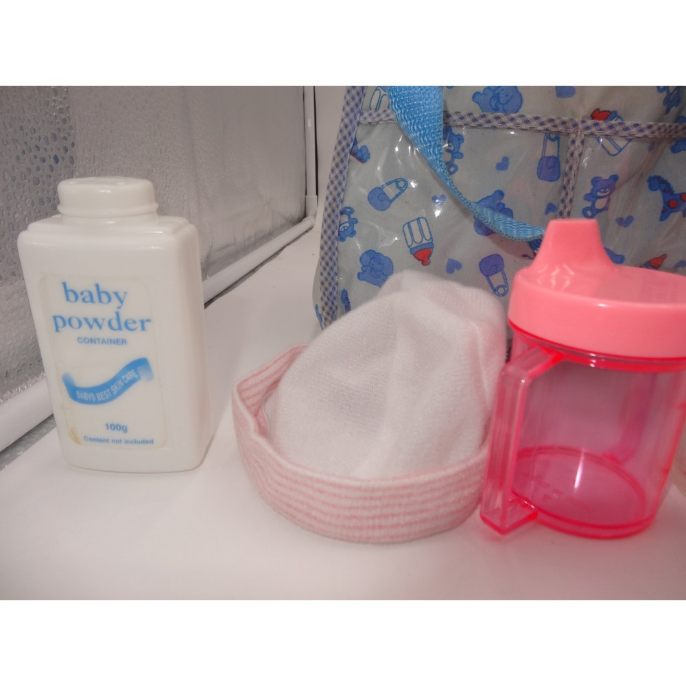 Baby Alive On The Go Carrier Panda Purse Diaper Bag Plus Bag and Accessories Lot - Picture 8 of 16